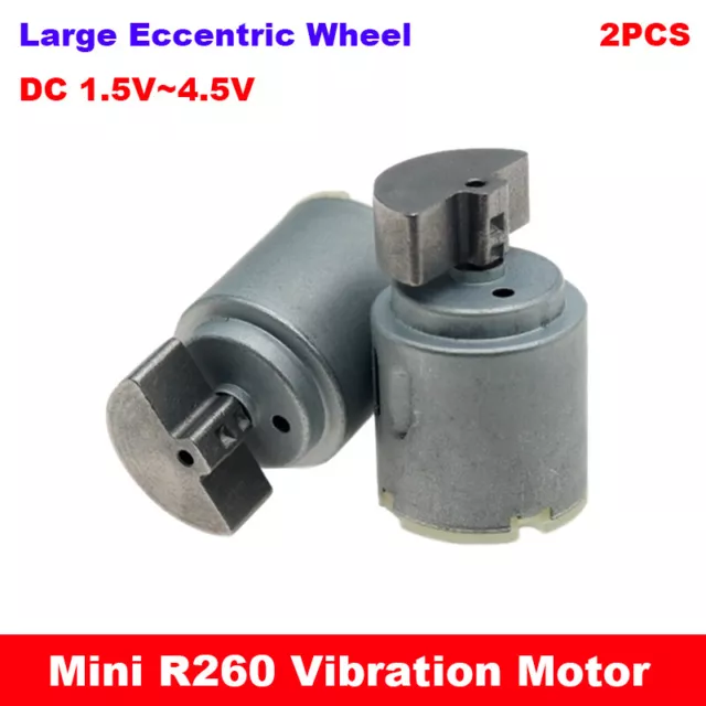 2PCS DC 1.5V-3V Mini R260 Strong Vibration Vibrator Motor Vibrating Toy Massager