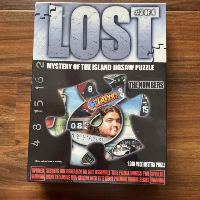 "LOST" TV Series Mystery Of The Island #3 of 4 The Numbers 1000pc Puzzle - NEW