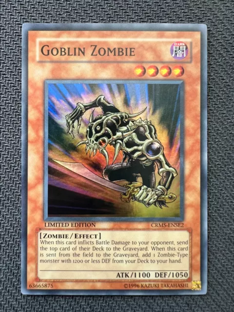 Yugioh Goblin Zombie Limited Edition Super Rare CRMS-ENSE2 NM