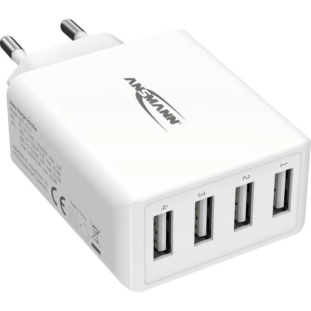 Ansmann HomeCharger HC430 1001-0113 Chargeur USB pour prise murale Courant de