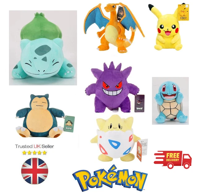 POKEMON NEW SOFT Toy Teddy Plush Pikachu Gengar Snorlax Charizard