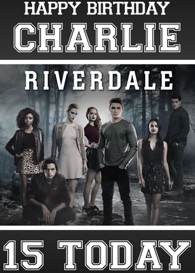 RIVERDALE PERSONALISED BIRTHDAY Card Add your own name &amp; age £3.25 - PicClick UK
