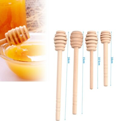 Dipper Miele 8cm Cucchiai Legno per Cucina 50 pezzi/Set di Bastoncini Legno per Miele 