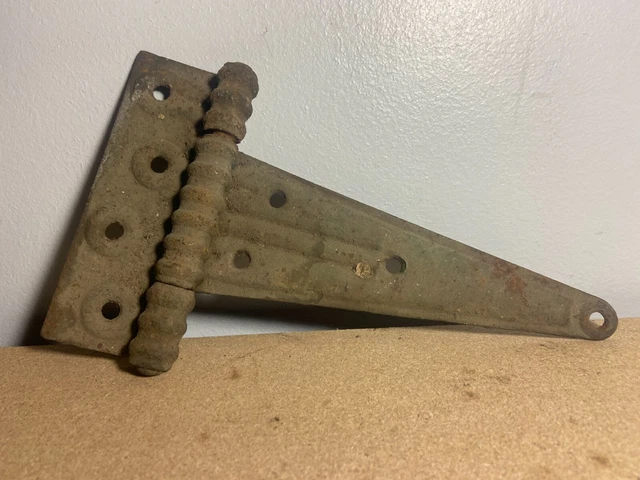 Antique Vintage Heavy Iron Hinge Decorative Rusty Steel Gate Door Decoration