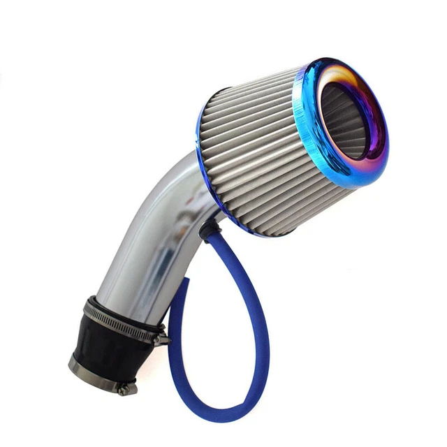 US 3" 76mm Car Aluminum Pipe Turbo Piping Cold Air Intake Filter Universal Parts