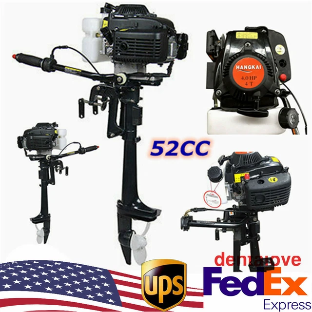 4STROKE 4HP GASPOWERED Outboard Motor Fishing Boat Engine w/Air