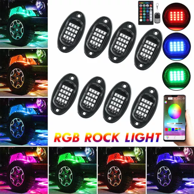 8X LED AUTO Unterboden Beleuchtung PKW RGB Neon Licht Tagfahrlicht Offroad  12V EUR 78,41 - PicClick DE