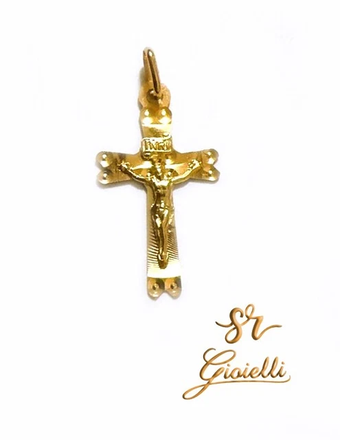 Ciondolo Croce Di San Damiano In Oro Giallo 18kt 750 – Crocifisso Di San Francesco
