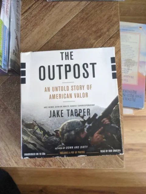THE OUTPOST Untold Story of American Valor by Jake Tapper 18 Audio CDs