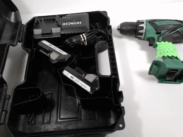 Hitachi DS18DGL Drill 2 Batteries and Charger/ Case Included