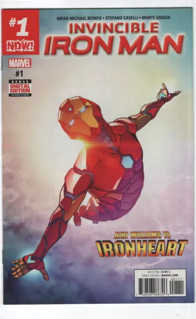 Invincible Iron Man #1 1st Appearance App Riri Ironheart 9 7 Marvel Comics 2017