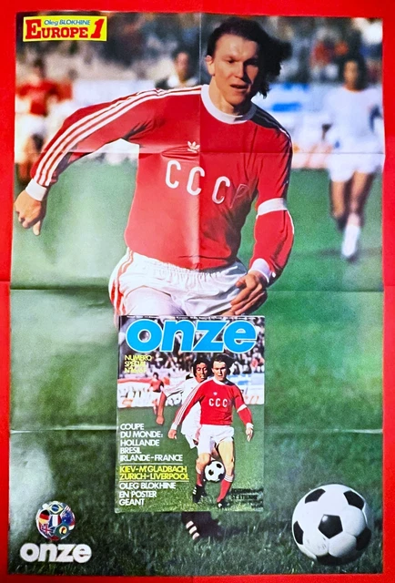 FOOTBALL ONZE n° 11 de 1976 EDITION PSG + ASSE EUROPE + POSTER TRESOR