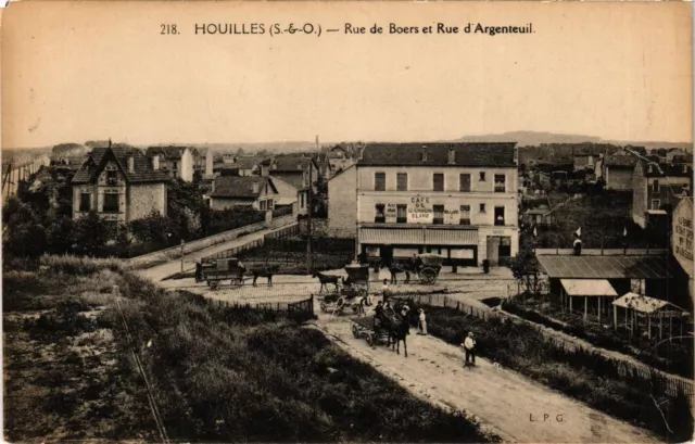 CPA HOUILLES - Rue de Boers and Rue d'ARGENTEUIL (359093)