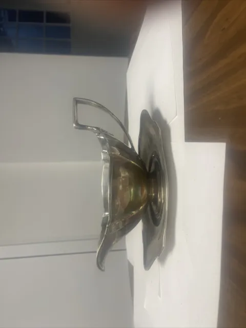 Sterling Silver Gravy Boat With Under Plate