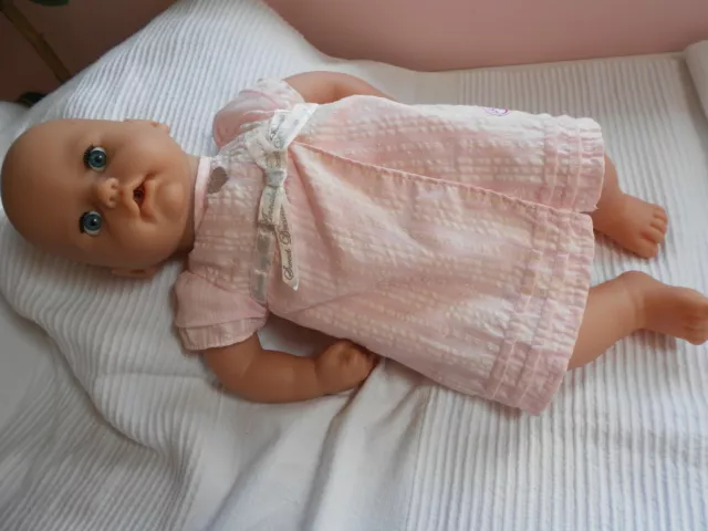 poupée zaf création baby annabell 45cm elle rit gazouille  tète