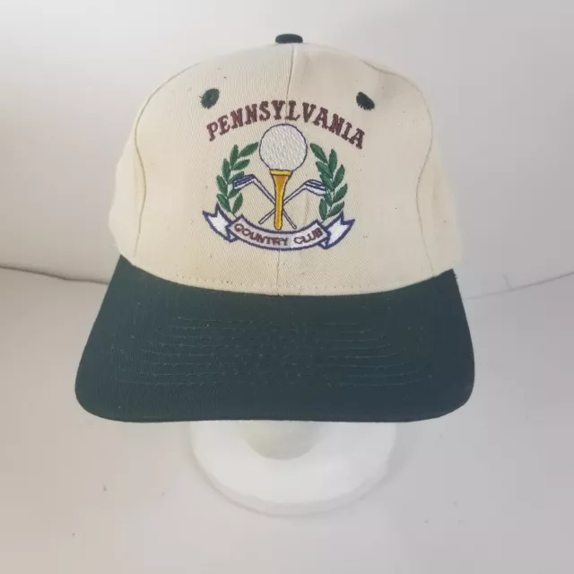 Pennsylvania Golf Hat Country Club Cap Adjustable Snapback Baseball Vintage