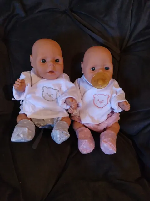 Vintage Twins Anatomically Correct Newborn Boy And Girl