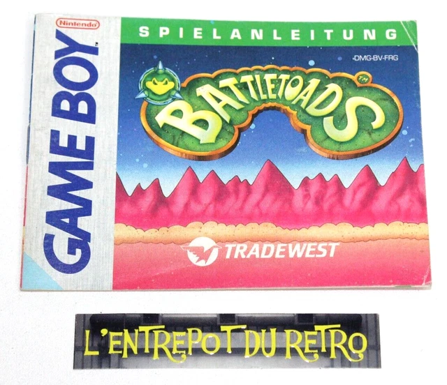 ++ notice / mode d'emploi du jeu nintendo GAME BOY BATTLETOADS ++