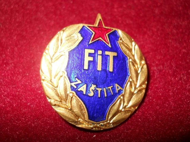 Abzeichen Jugoslawien Schutz (FiT zaštita) Protection Yugoslavia Badge 2