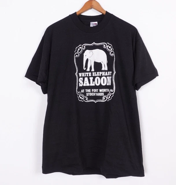 WHITE ELEPHANT SALOON T-Shirt XL Stockyards Ft Worth Texas Last 