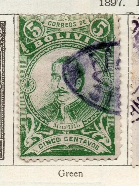 Bolivia 1897 Early Issue Fine Used 5c. NW-112960