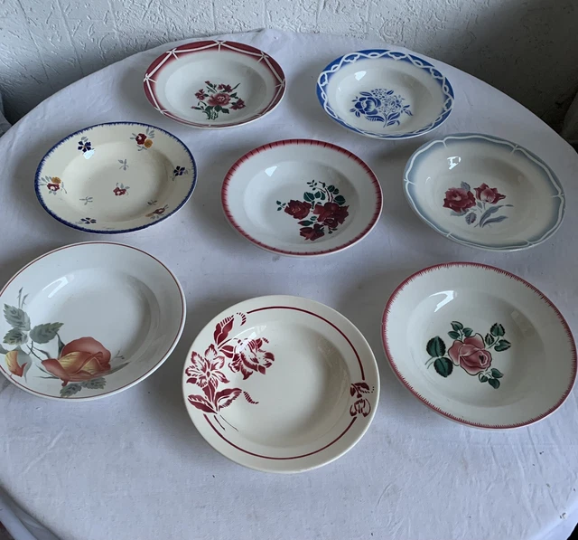 Lot de 6 assiettes creuses Cortina 2000 Villeroy & Boch - Ressourcerie Histoires Sans Fin
