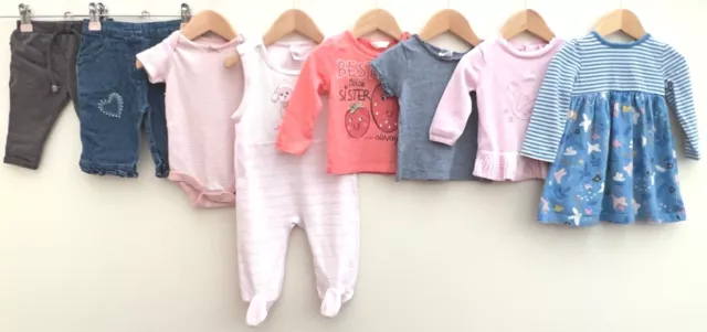 Pacchetto di abbigliamento per bambine età 3-6 mesi John Lewis baby club M&Co
