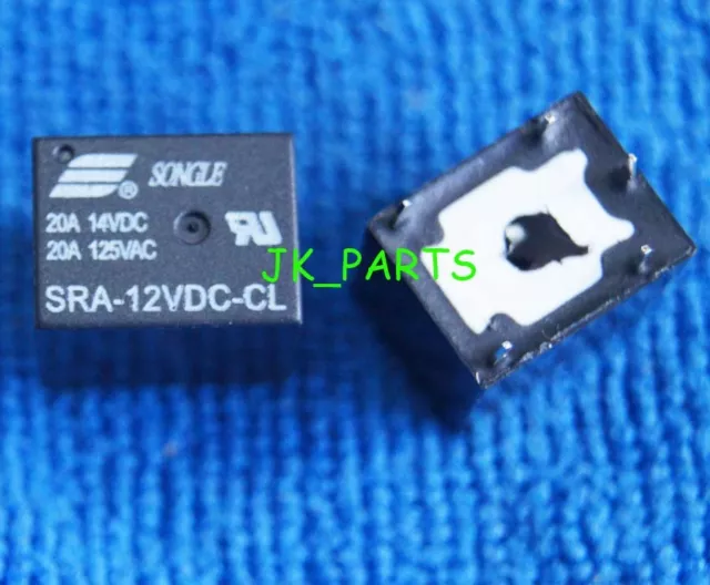10pcs New SRA-12VDC-CL DC 12V Coil 20A PCB General Purpose Relay 5 Pins SPDT