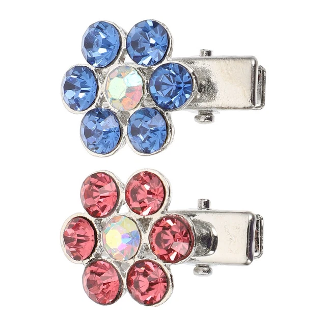2 pz clip per toelettatura forcina strass bambino cane barette bambini