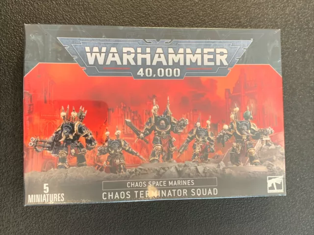 Warhammer 40K Chaos Space Marines: Terminators x5 • Nuevo en caja 43-19 Terminator Marine