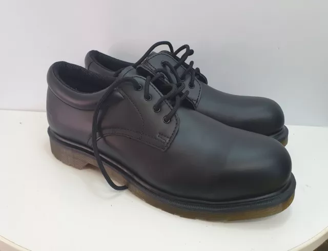 DR MARTENS STEEL Toe Cap Work Shoes (21733001) Black UK10 Genuine NIB ...