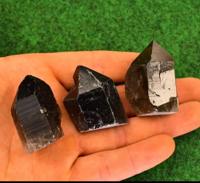 1 Morion Smoky Quartz Standing Crystal Mineral Display [50-60g] UKBUY✔