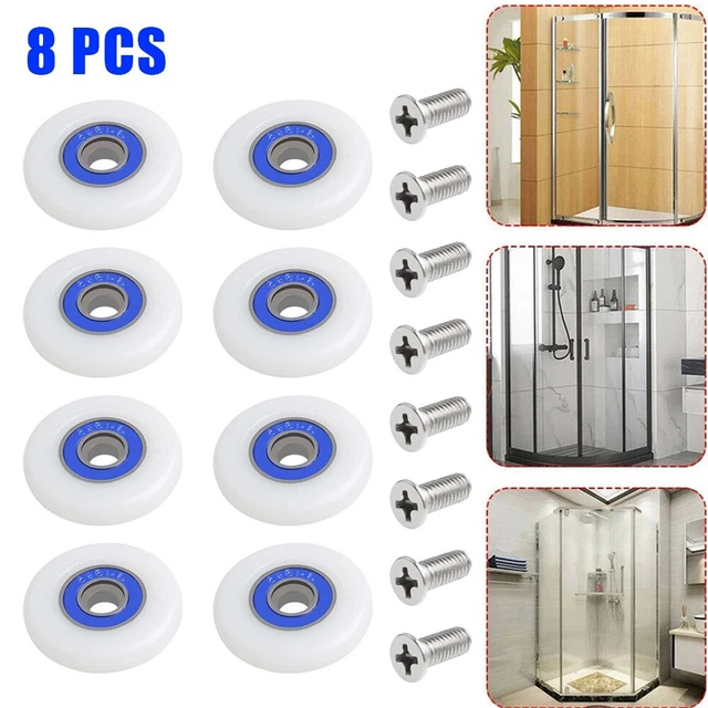Shower door rollers shower cabins replacement 19/23/25 mm shower separators glider