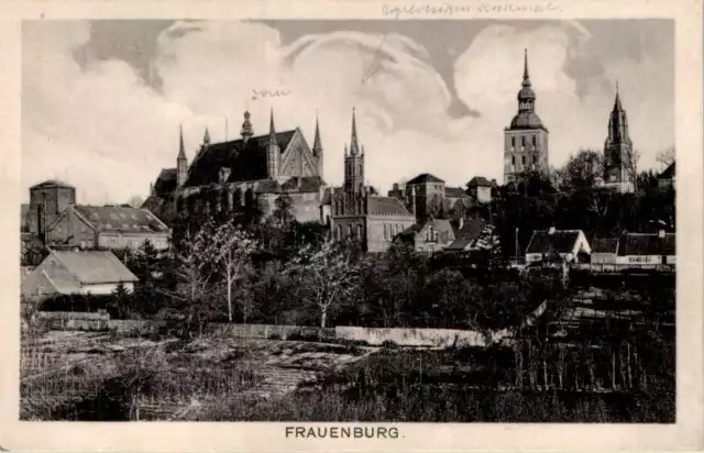 AK GRUß AUS OSTPREUßEN FRAUENBURG KR BRAUNSBERG BEZ KÖNIGSBERG VON DER SEITE1912