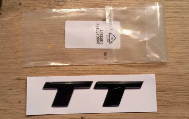 Audi TT Schriftzug, schwarz  hinten Emblem Logo Heck  8S0071803  Black