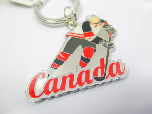 Canada Eishockey Metall Schlüsselanhänger Souvenir Keychain Kanada