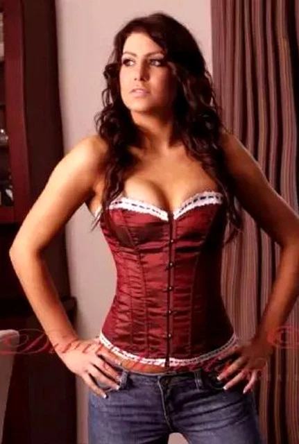 Corsetto Sexy Gotico Burlesque Per Donna - Bustino Con Reggicalze E G-String In Poliestere Ed Elastan - Foto 2