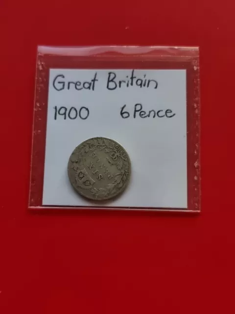 UK 1900 Sixpence