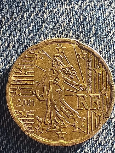 Erreur Monnaie - 2 Pièces De 20 Centimes 2008 - Même Erreur - Prix 24€