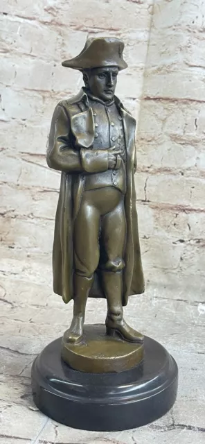Vintage Rare Signed Bronze Napoleon Bonaparte Bust Statue Sculpture Artwork Sale