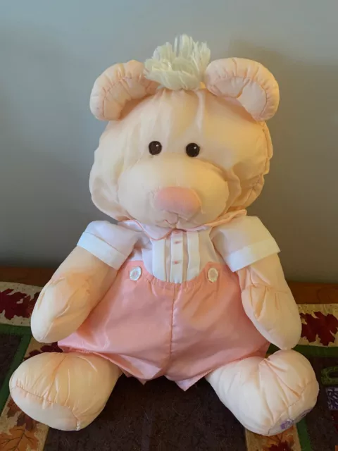 Vintage Fisher Price Puffalump  Peach Bear     1986