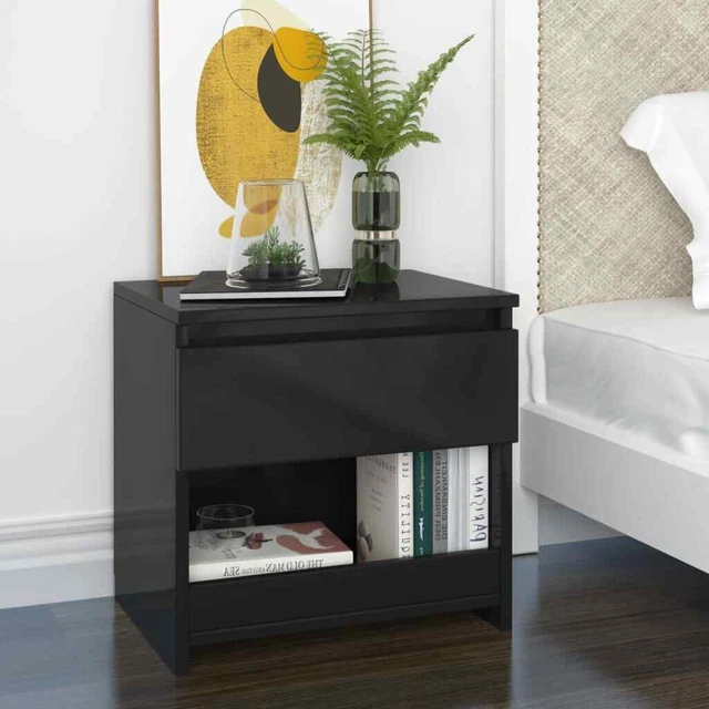 1/2x Table de Chevet Aggloméré Table de Nuit Armoire de Lit Multicolore vidaXL