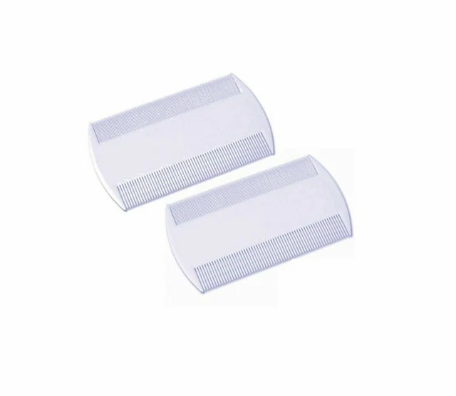 2X Double Sided Nit Combs Head Lice Detection pet dog cat flea peine para piojos 3