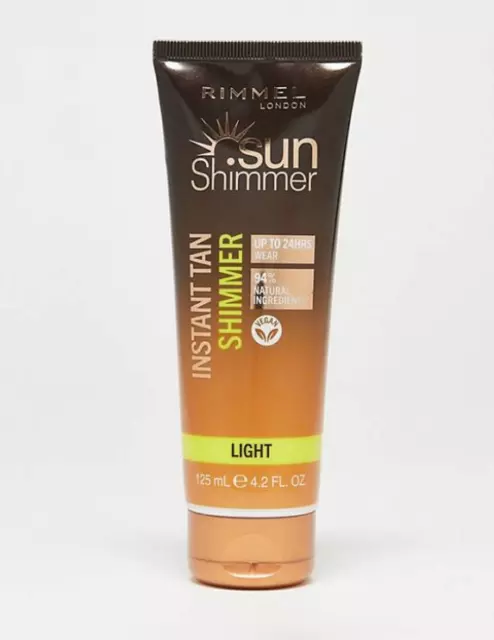 Rimmel London Sunshimmer Instant Tan Face & Body - Light Shimmer 125ml- NEW
