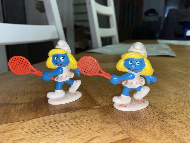 Figurine Schtroumpf Tennis - Schleich / Peyo - Figurine De Collection BD