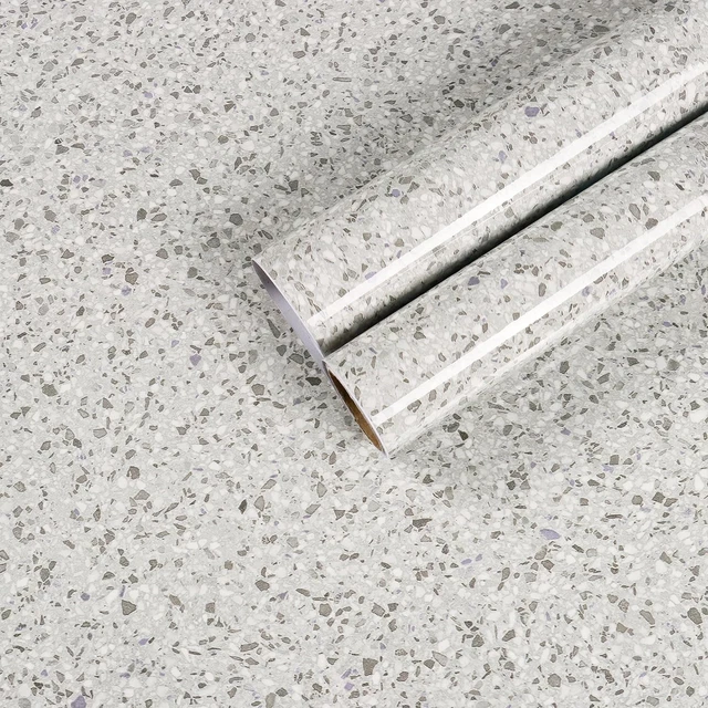 30"X118" Grey Granite Contact Paper for Countertops Waterproof Self Adhesive Gra