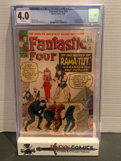 Fantastic Four # 19 CGC 4.0 1st App of the Rama-Tut Marvel 1963
