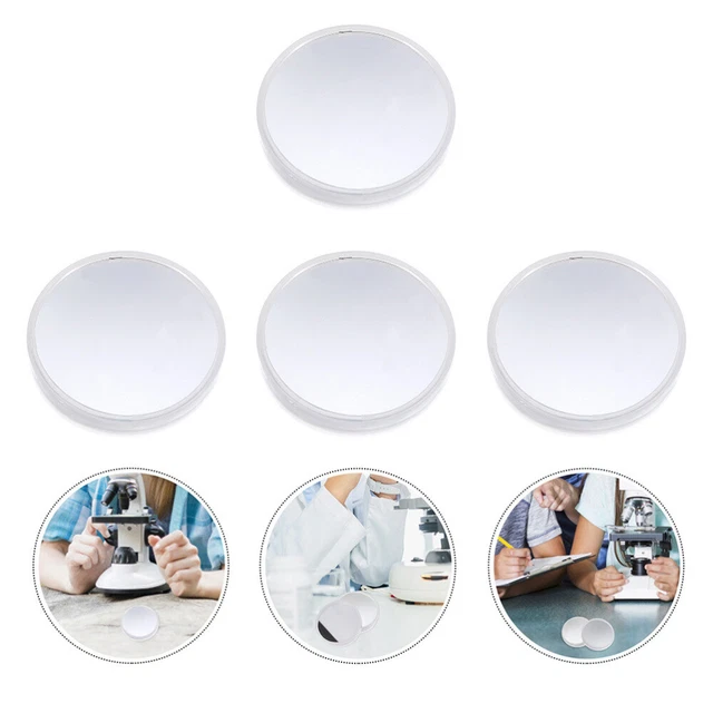 4Pcs Microscope Reflector Mirror Optical Instrument Accessories for Experiment