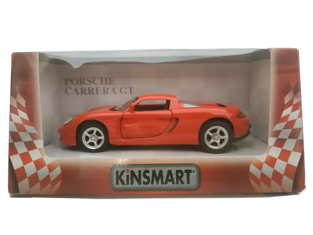 1/32 1/36 Porsche Carrera Gt Rouge Metal Voiture Échelle Voiture Moulée...