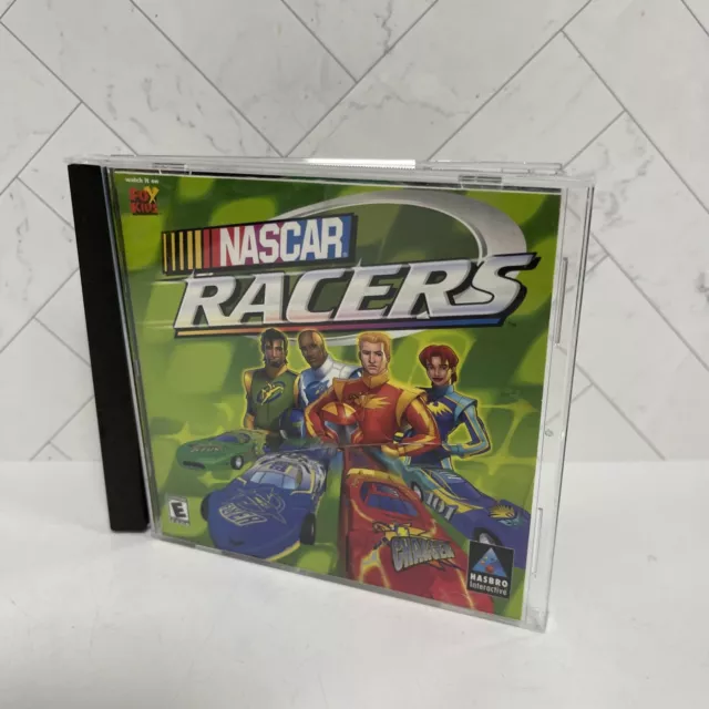 Vintage Hasbro Nascar Racers Fox Kids Computer Game CD Complete
